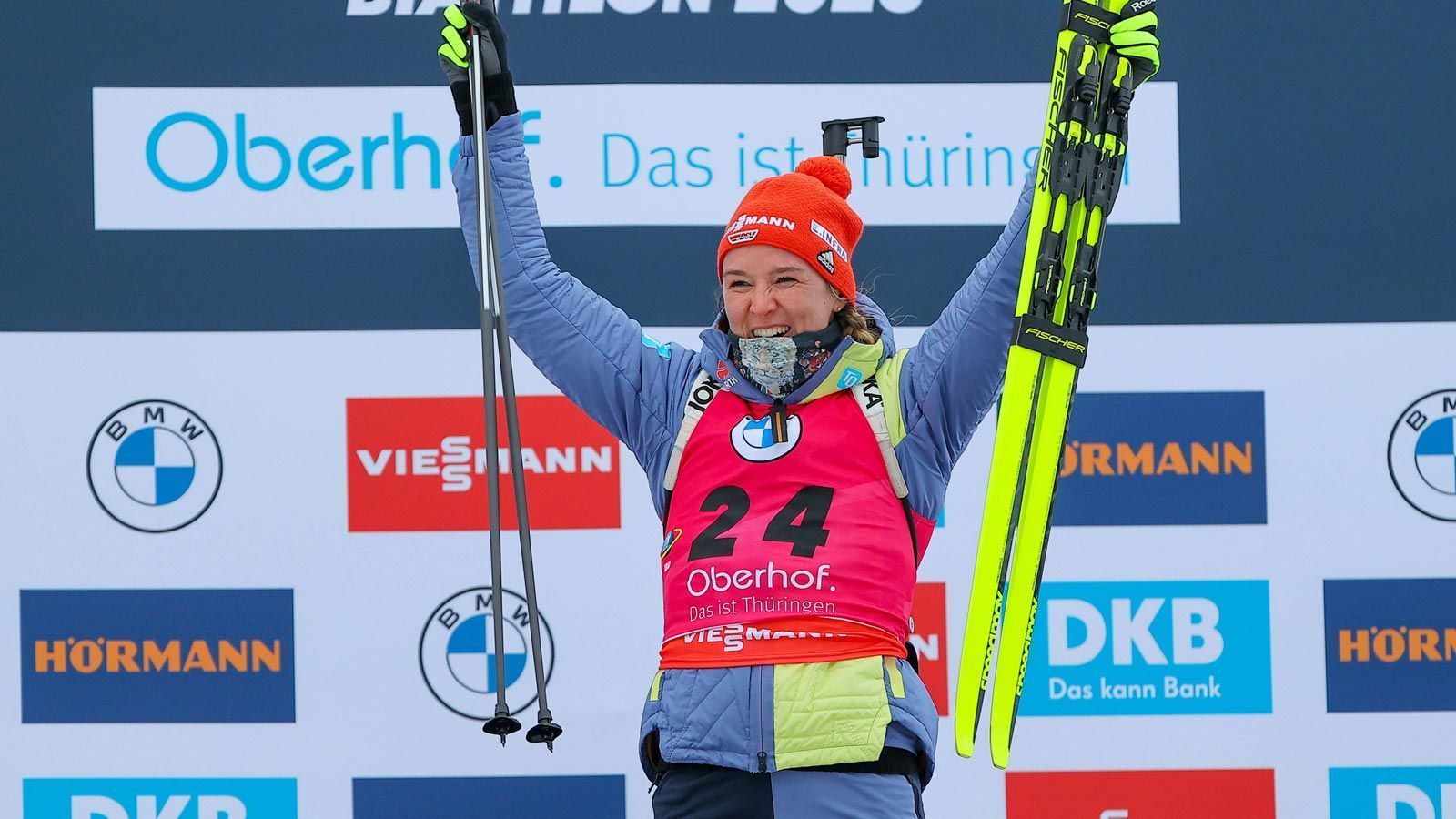 Biathlon WM Denise Herrmann Wick Holt Gold