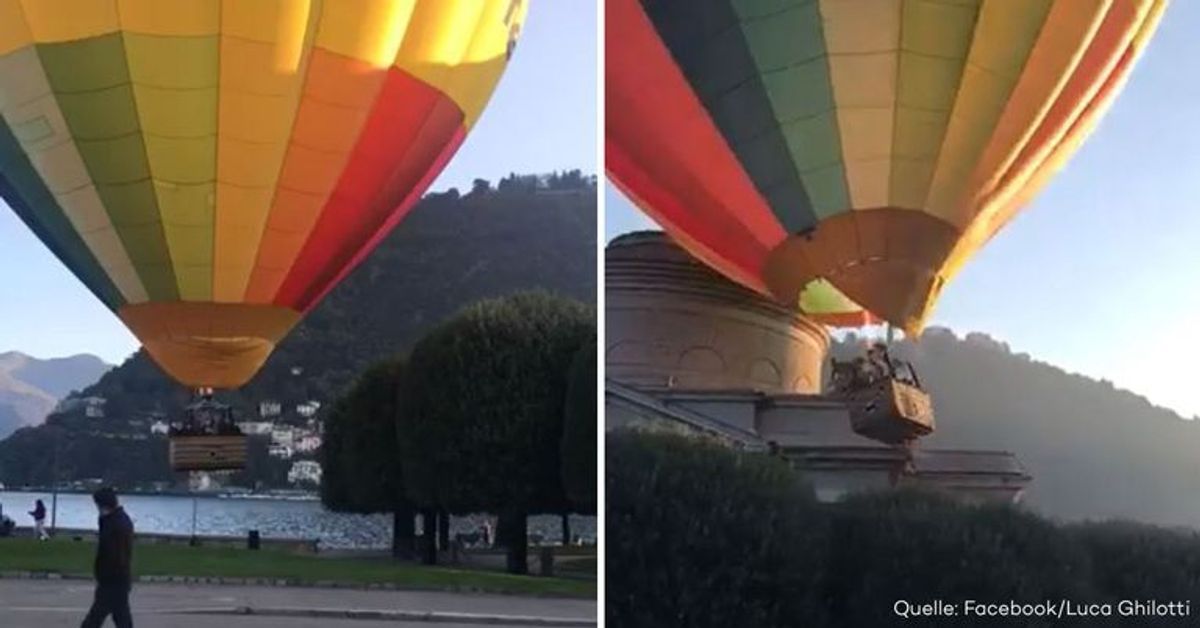 Mit Touristen an Bord: Heißluftballon kracht in Museum