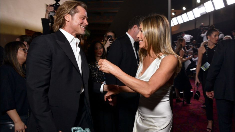 Intime Momente zwischen Jennifer Aniston und Brad Pitt auf den SAG Awards