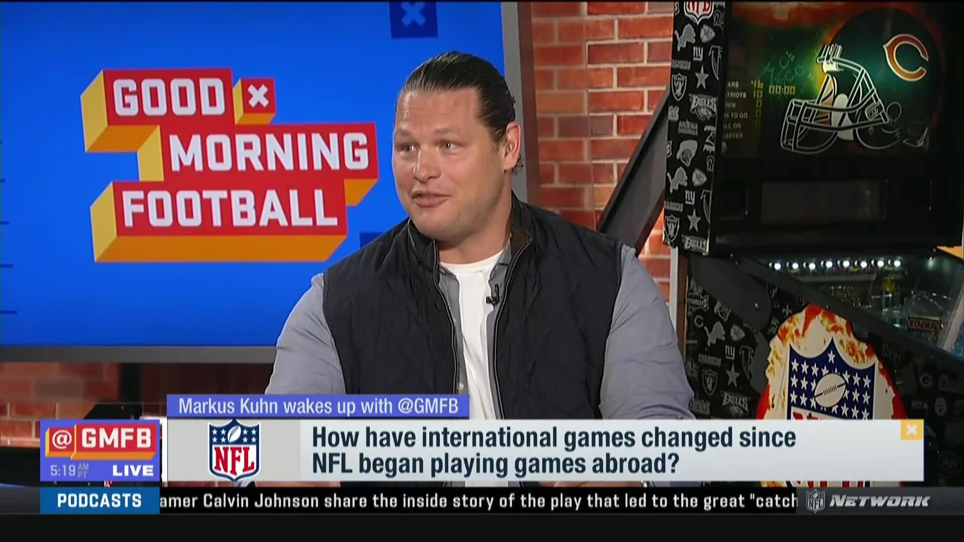 Former NFL DT Markus Kuhn wakes up with 'GMFB' and reacts to two NFL games  in Frankfurt