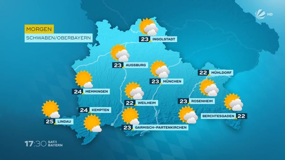 Das Bayern Wetter Vom 08.07.2022: Sonnige Aussichten | Sat1