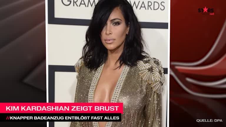 Kim Kardashian Zeigt Brust Knapper Badeanzug Entblößt Fast Alles Prosieben 