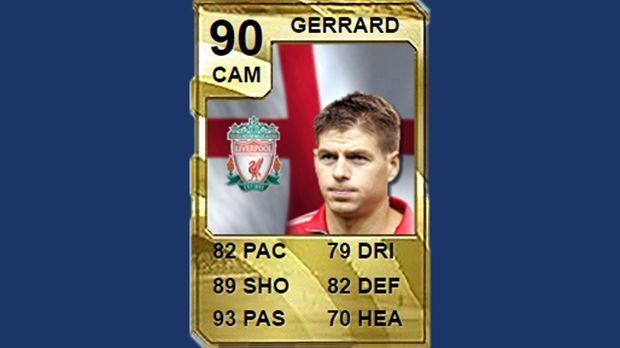 
                <strong>Mittelfeld: Steven Gerrard (FC Liverpool) - Stärke 90</strong><br>
                Mittelfeld: Steven Gerrard (FC Liverpool) - Stärke 90
              