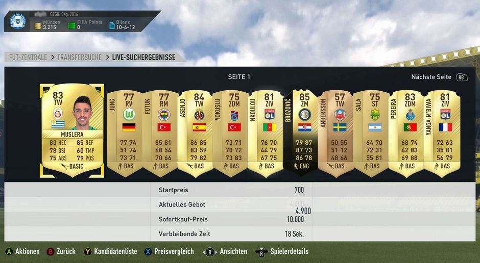 
                <strong>Transfermarkt</strong><br>
                Die zweite Methode, um an Spieler zu kommen, ist der Transfermarkt. Hier könnt ihr auf alle möglichen Profis bieten und sie für euer Team gewinnen. Auch der Verkauf der Kicker ist hier möglich.
              