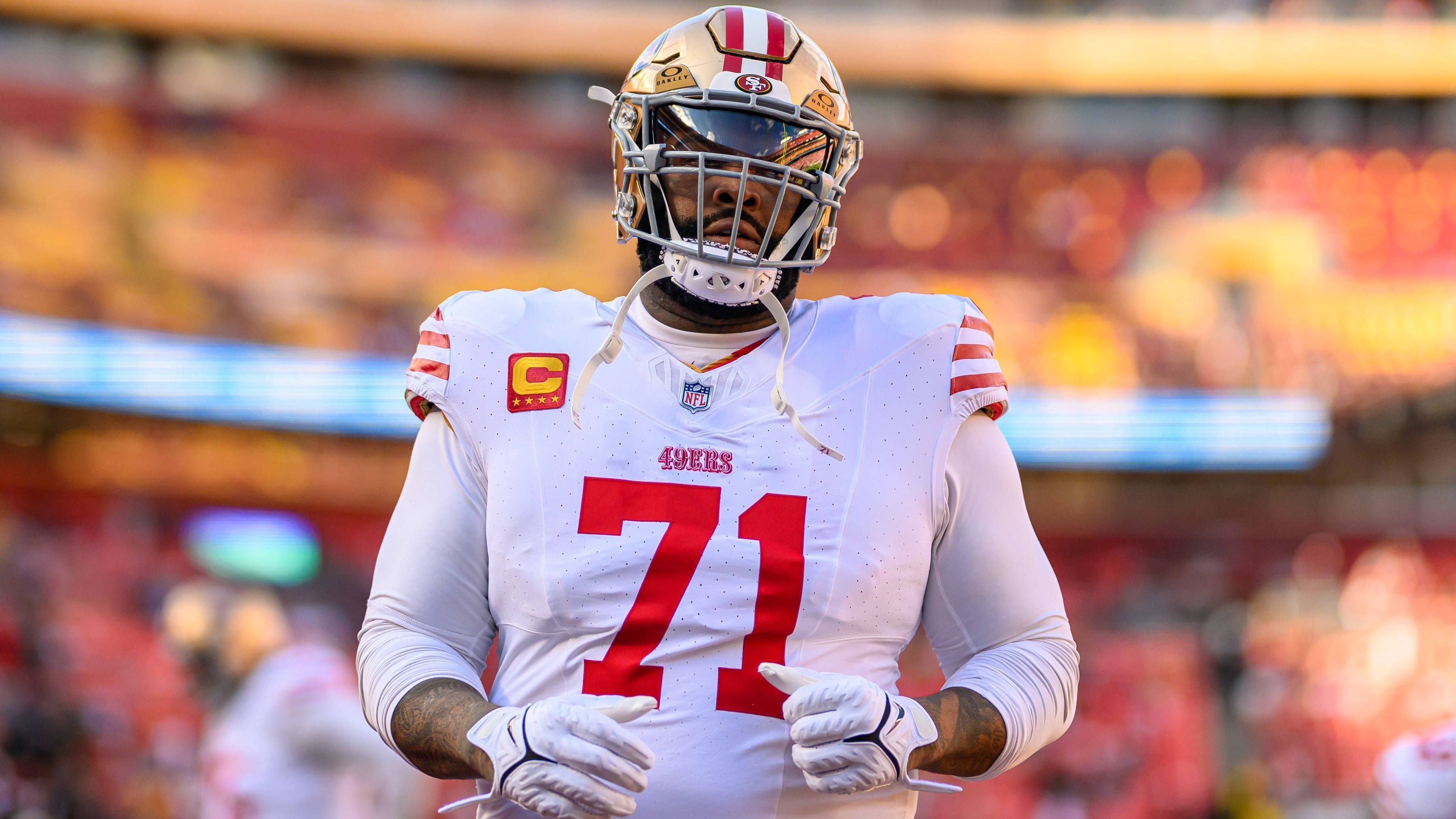 <strong>San Francisco 49ers: Trent Williams<br></strong>Alter: 35 Jahre, 8 Monate und 22 Tage<br>Geburtsdatum: 19. Juli 1988<br>Position: Offensive Tackle