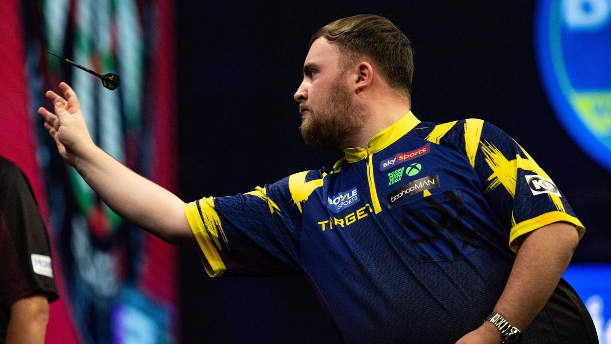 12th October 2025; Mattioli Arena, Leicester Leicestershire, England; 2025 PDC Boyle Sports World Grand Prix Darts Final Night; Luke Littler in action on the oche for his Boyle Sports World Grand P...