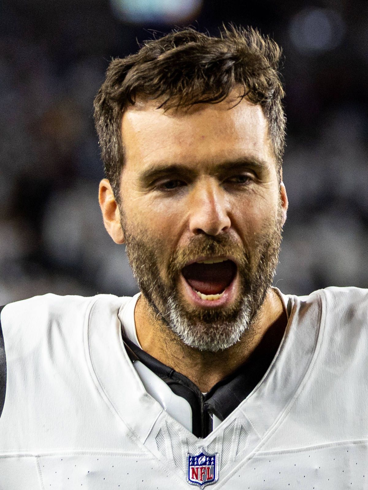October 16, 2025: Cincinnati Bengals quarterback Joe Flacco (16) runs off of the field after NFL, American Football Herren, USA game action against the Pittsburgh Steelers at Paycor Stadium in Cinc...