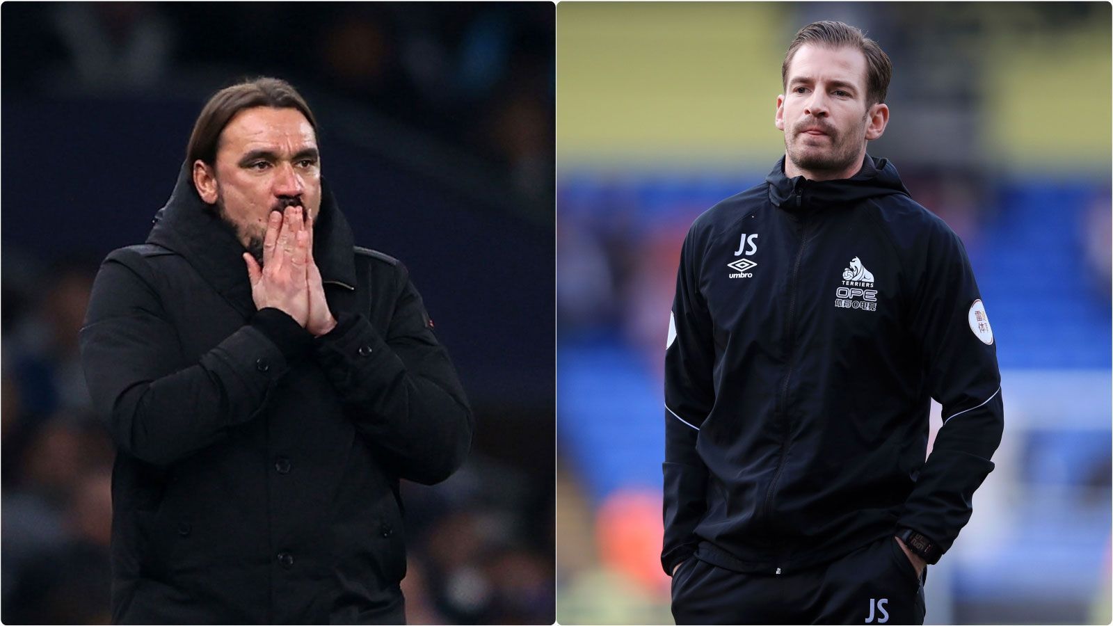 
                <strong>Daniel Farke und Jan Siewert</strong><br>
                In Jan Siewert (re.) und Daniel Farke gibt es noch zwei weitere Trainer, die in der Premier League coachten und Verbindungen nach Deutschland/in die Bundesliga aufweisen. Von Januar bis August 2019 trainierte Erstgenannter Huddersfield Town, mittlerweile ist Siewert als Nachwuchs-Cheftrainer beim 1. FSV Mainz 05 angestellt und betreute sogar interimsweise die Profimannschaft für eine Partie. Daniel Farke, seit 2017 Übungsleiter bei Norwich City, spielte eine Saison lang mit den "Canaries" in der Premier League und leitete zuvor die Einheiten bei der zweiten Mannschaft von Borussia Dortmund.
              