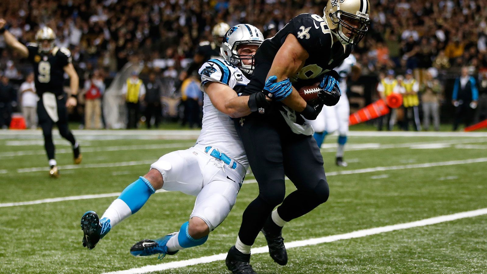 
                <strong>Die meisten Tackles</strong><br>
                Zwei Spieler (u.a. Luke Kuechly, Linebacker der Carolina Panthers) mit  -  22. Dezember 2013 vs. New Orleans Saints
              