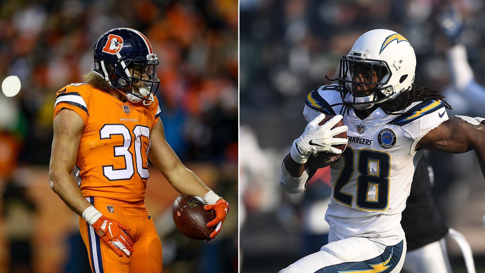 
                <strong>Denver Broncos: Luxusproblem bei den Running Backs</strong><br>
                Lässt sich ein Trend erkennen? Das nächste Duell findet in Colorado statt. Phillip Lindsay tönte bereits, dass er den "Kampf um den Starter-Posten annehmen würde". Offensive Coordinator Pat Shurmur ließ jedoch durchblicken, dass es keinen klaren Sieger geben werde, stattdessen werde es "spezifische Rollen für die jeweiligen Läufer geben". Gordon dürfte der "komplettere" Running Back sein. Lindsay bringt eine enorme Geschwindigkeit mit, die nur wenige Abwehrreihen in den Griff bekommen.
              