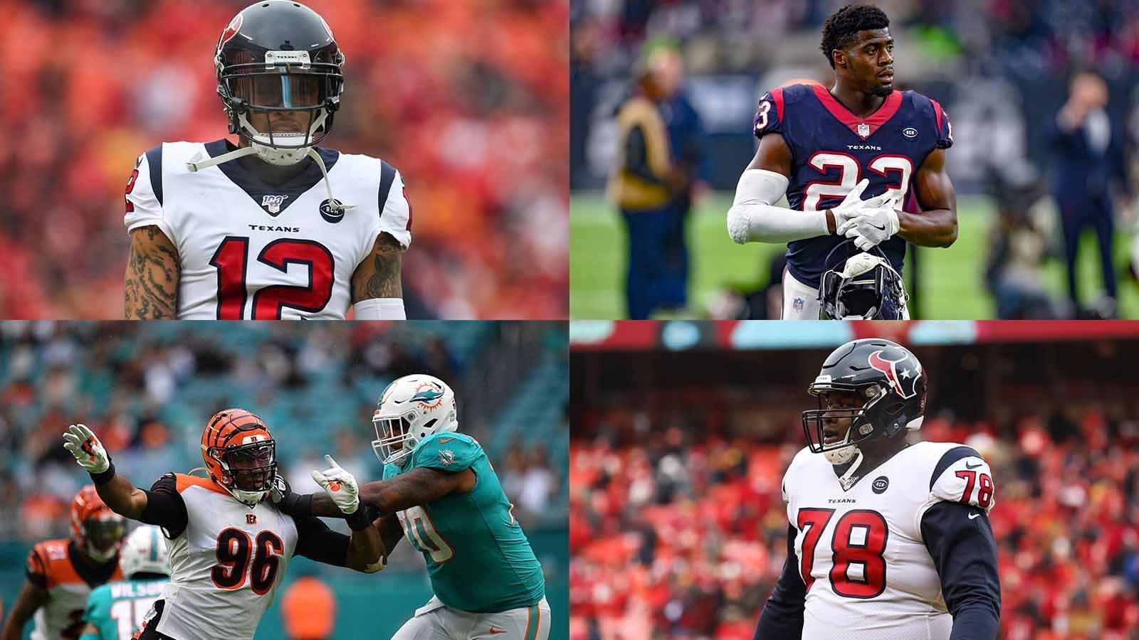 
                <strong>1. September 2019: Trade mit den Miami Dolphins: Tunsil, Stills, Rd4 Pick 20, Rd6 Pick 21 gegen Bademosi, Davenport, Rd1 Pick 20, Rd1 + Rd 2 Picks 21</strong><br>
                Ähhh, bitte was? Deshaun Watson soll nur noch die einzige Zukunftsperspektive sein, welche die Texans haben? Ok, mit Laremy Tunsil kommt der Franchise-Tackle der Dolphins und mit Kenny Stills ein solider und schneller Wide Receiver, was für Watson durchaus von Vorteil sein könnte. Aber drei (!) Top-Picks, darunter zwei Erstrunden-Picks abzugeben? Sowas könnte man für einen Jadeveon Clowney, oder einen DeAndre Hopkins einfordern. Aber wer würde schon freiwillig einen der besten, wenn nicht den besten Wide Receiver der NFL abgeben? Selbst Bill O'Brien doch nicht.
              