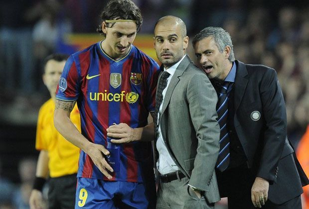 
                <strong>FC Barcelona 2009 - 2010</strong><br>
                Während seines Aufenthalts in Barcelona erreicht der 33-Jährige das einzige Mal wenigstens das Halbfinale. Ausgerechnet Inter versaut dem Stürmer die Final-Teilnahme. Der Zlatan-Fluch geht weiter: Eine Saison nach seinem Abgang bei Barca feiern die Katalanen 2011 den Titel. 
              