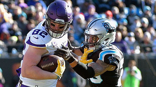 
                <strong>NFC: Tight Ends</strong><br>
                Kyle Rudolph (Bild; Minessota Vikings) - ersetzt Jimmy Graham (Seattle Seahawks)Jason Witten (Dallas Cowboys) - ersetzt Zach Ertz (Philadelphia Eagles)*
              