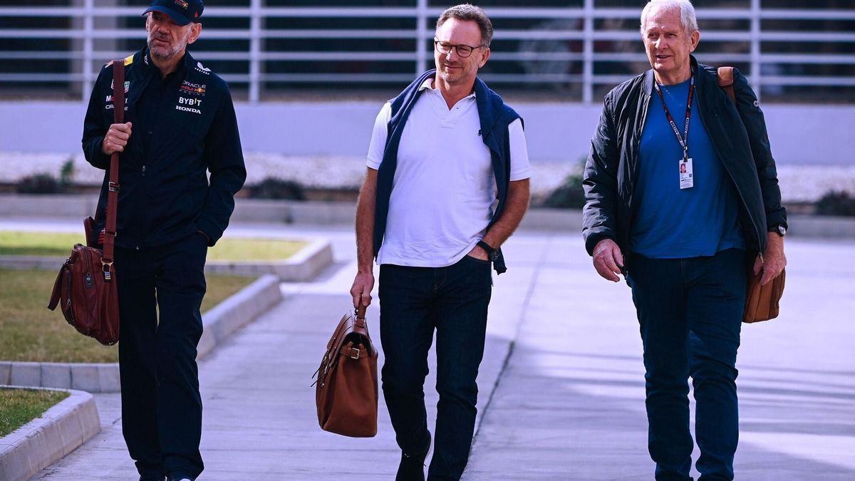 Ein Bild aus besseren Tagen: Adrian Newey, Christian Horner, Helmut Marko