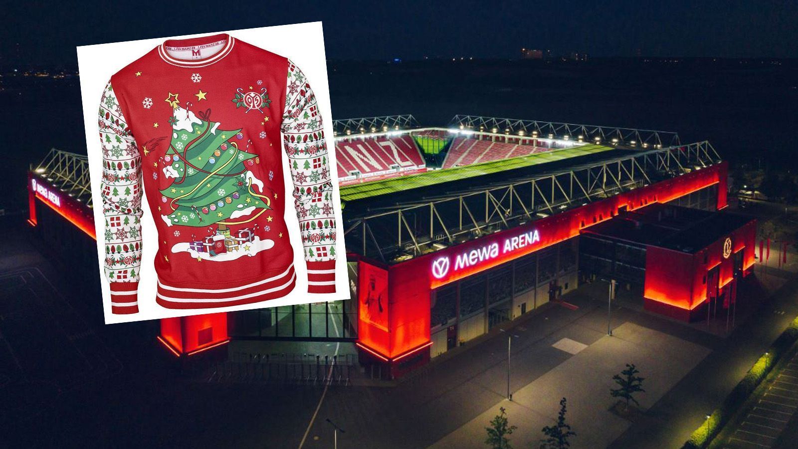 
                <strong>Mainz 05</strong><br>
                "O Tannenbaum, o Tannenbaum, wie grün sind deine Blätter" - der Mainzer Christmas Sweater bringt einen beim Anblick schon in Weihnachtslieder-Stimmung. Die Fans werden hoffen, dass sich in den Geschenken unterm Baum schon genügend Punkte für den Klassenerhalt verstecken.
              