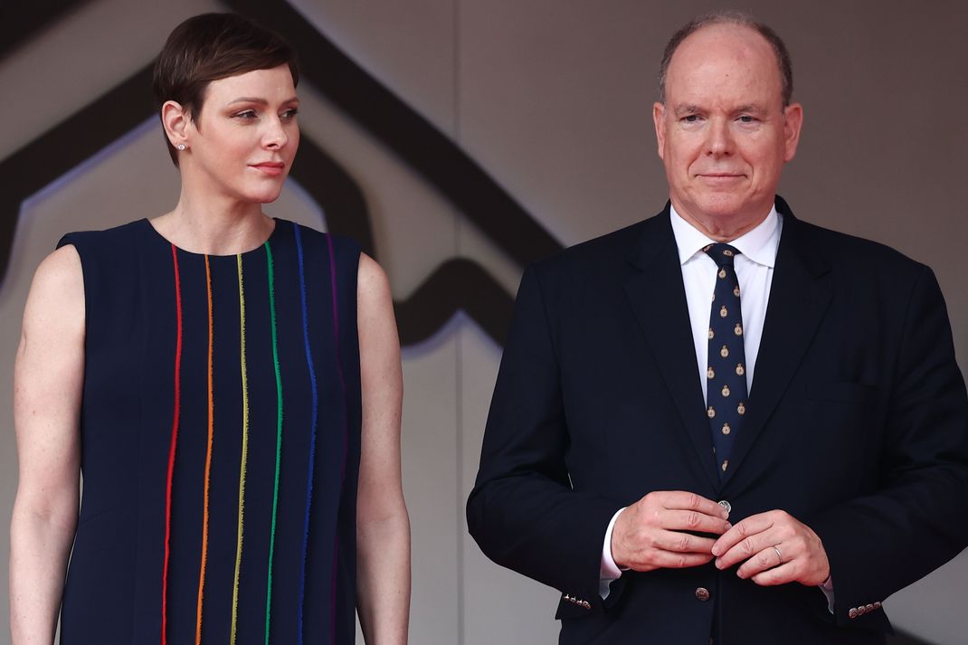 Fürstin Charlène und Fürst Albert II bei dem Formel 1 Grand Prix in Monaco.