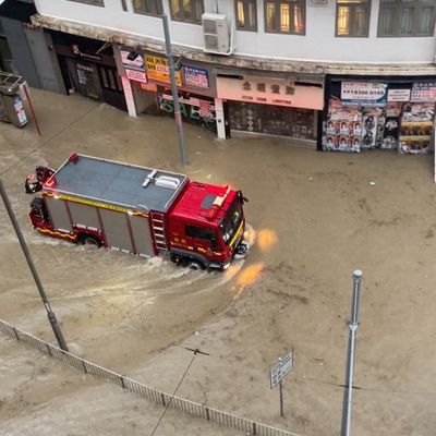 In Hongkong ist so viel Regen gefallen wie seit 140 Jahren nicht mehr.