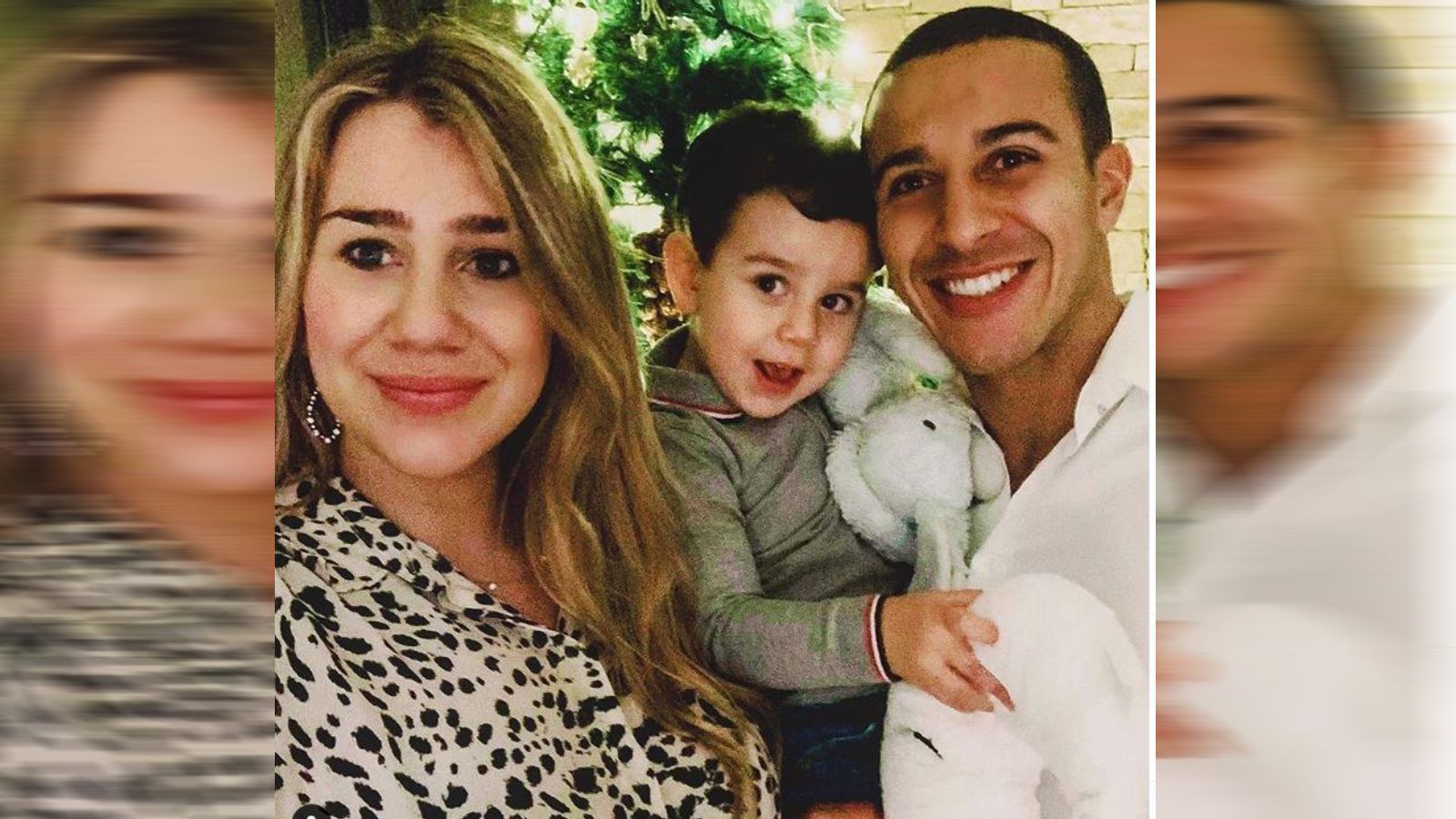 
                <strong>Thiago </strong><br>
                Der Bayern-Star feiert das "Fest der Liebe" mit seiner kleinen Familie, Ehefrau Julia Vigas und Sohnemann Gabriel.
              