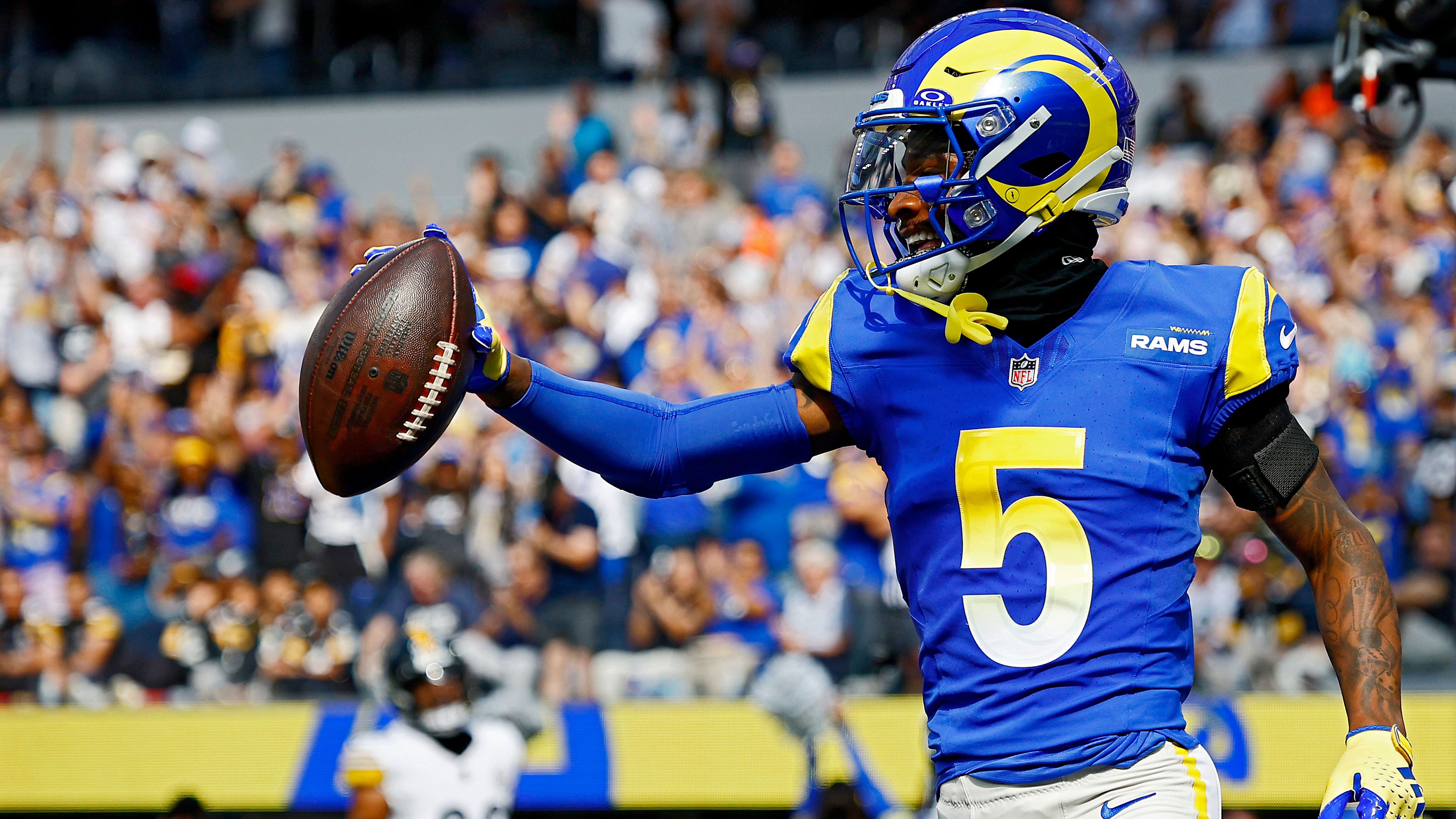 <strong>Los Angeles Rams</strong><br>Tutu Atwell (Wide Receiver) - <strong>74,8 Kg / 165 lbs</strong>