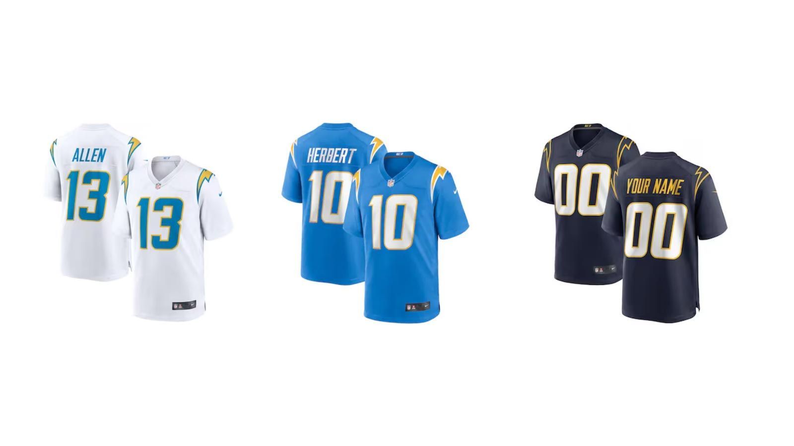 <strong>Los Angeles Chargers</strong><br>
                Team-Farben: Navy-Blau, Gold und Weiß
