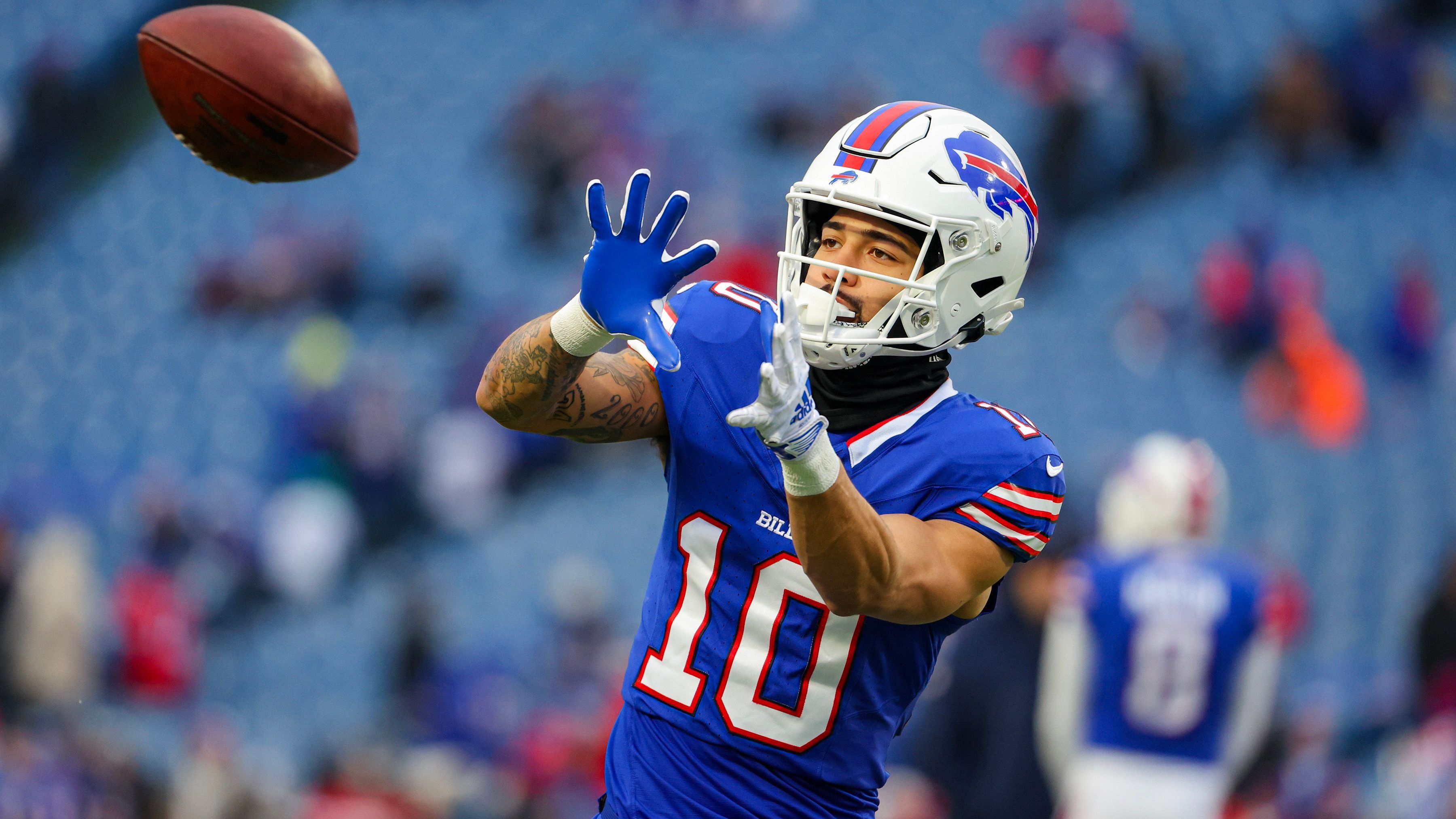 <strong>Platz 15 (geteilt): Buffalo Bills</strong><br>Receiver: Khalil Shakir, Keon Coleman und Curtis Samuel<br>Durchschnittliche 40-Yard-Dash-Zeit: 4,45 Sekunden