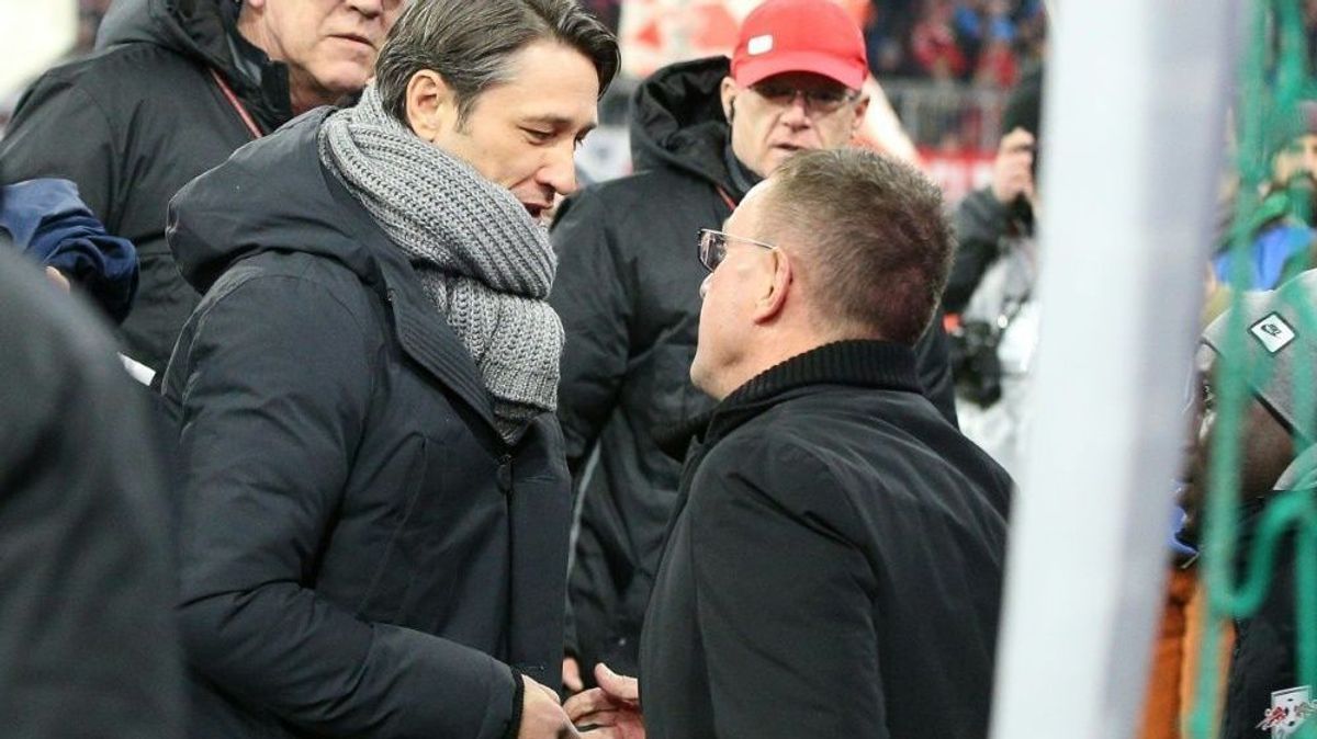 Ralf Rangnick (r.) verteidigt Trainer-Kollege Niko Kovac
