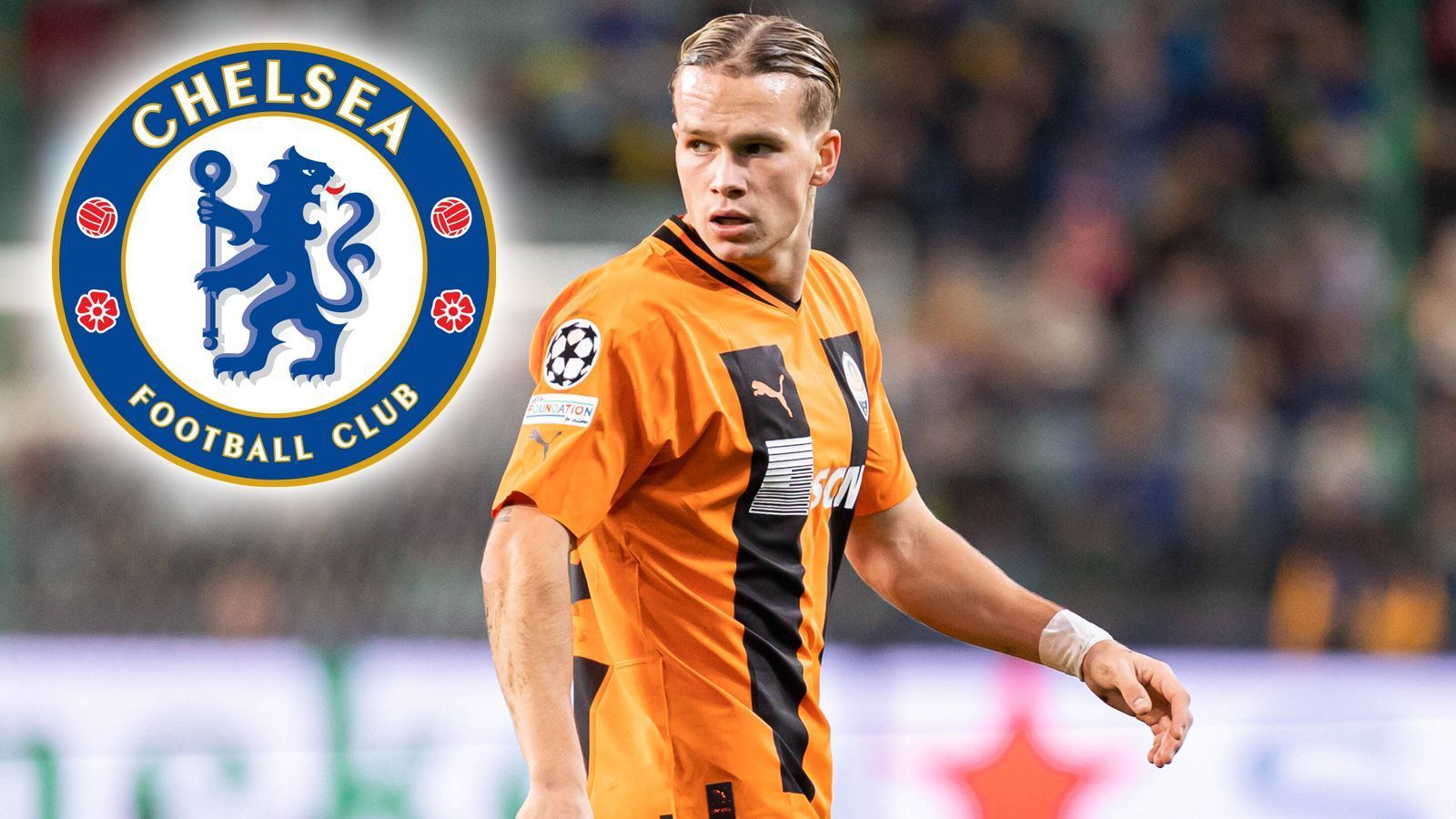 
                <strong>Mykhaylo Mudryk (FC Chelsea)</strong><br>
                Mykhaylo Mudryk wechselt von Schachtjor Donetsk zum FC Chelsea. Dies gaben die Londoner während des Premier-League-Spiels gegen Crystal Palace in den sozialen Medien bekannt, bei dem der 22-jährige Ukrainer schon auf der Tribüne saß. Schachtjor hat die Ablösesumme auf der Homepage mit 70 Millionen Euro bestätigt. Hinzu können Bonuszahlungen in Höhe von 30 Millionen Euro kommen. Mudryk unterschrieb für achteinhalb Jahre bei den Londonern. Zuletzt buhlte auch Chelseas Stadtrivale Arsenal um Mudryk.
              