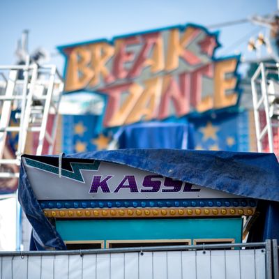 Die Kasse des Fahrgeschäft "BreakDance", auf dem sich der Unfall ereignet hat, ist geschlossen. 