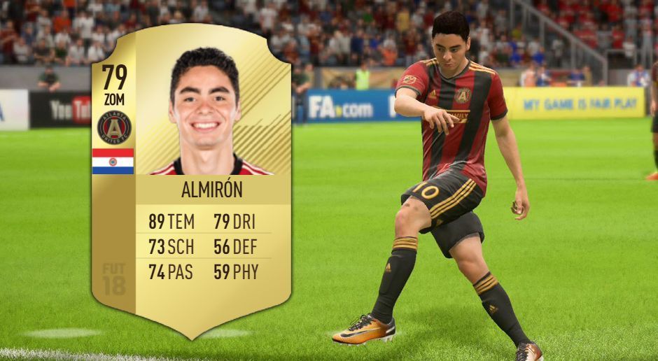 
                <strong>Miguel Almiron – Atlanta United FC</strong><br>
                Gesamtbewertung: 79
              
