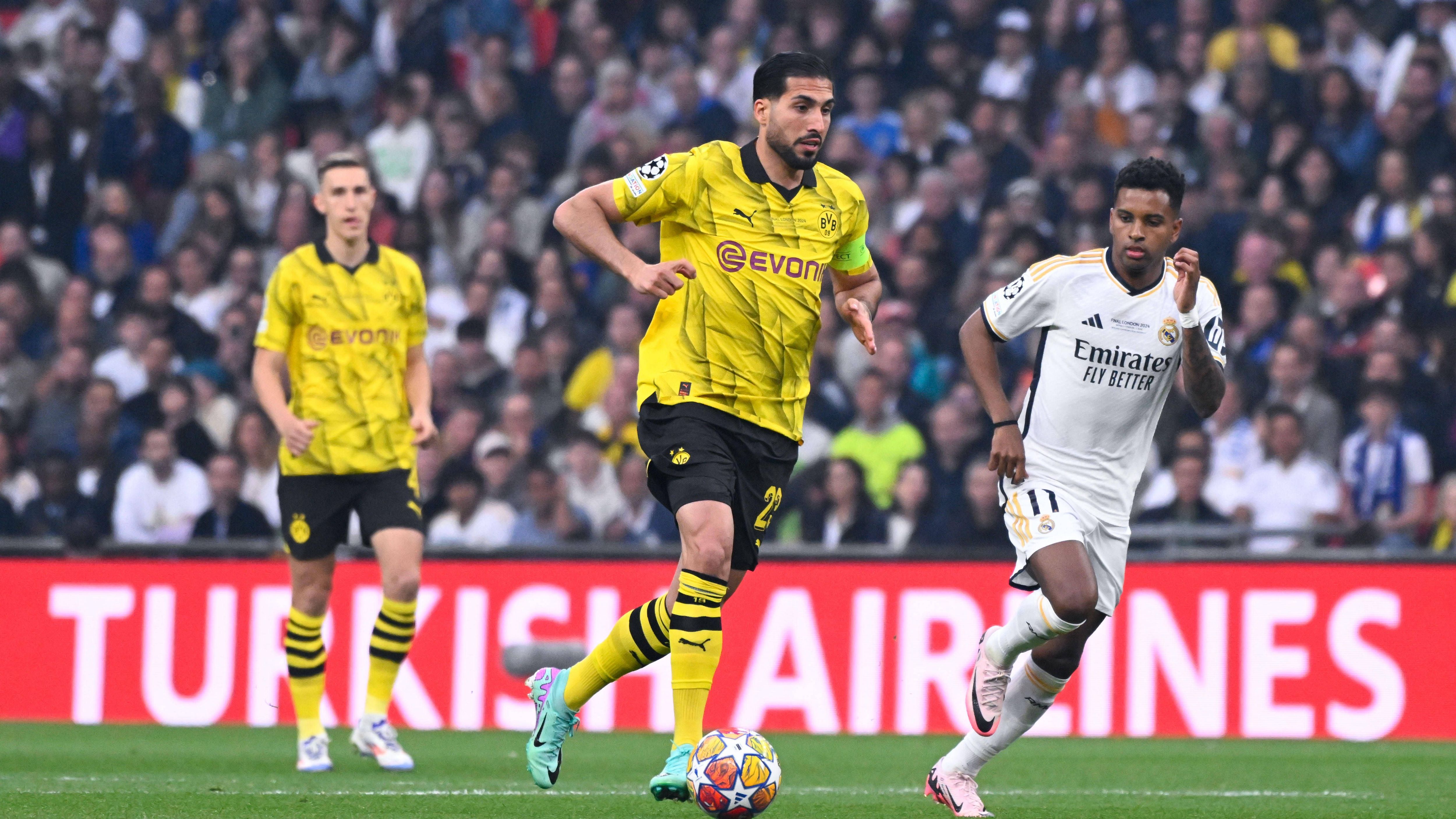 <strong>Emre Can (Borussia Dortmund)</strong><br>Der Kapitän zeigt eine konzentrierte Vorstellung im defensiven Mittelfeld, leistet sich nahezu keine Stockfehler oder Fehlpässe. Lässt sich teilweise tief fallen, um die Dortmunder Angriffe von hinten einzuleiten. Muss beim Stand von 0:1 sichtlich verärgert für den offensiveren Malen weichen (81.). <strong><em>ran</em></strong><strong>-Note: 3</strong>