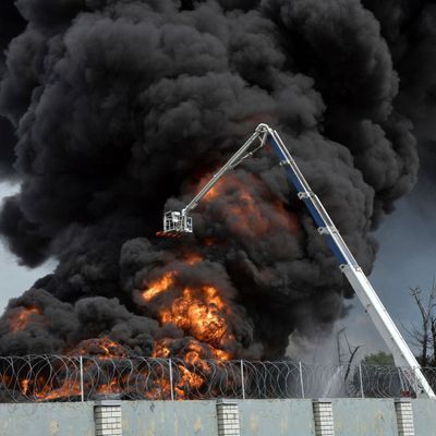 Explosion in einem Treibstoffdepot in Russland