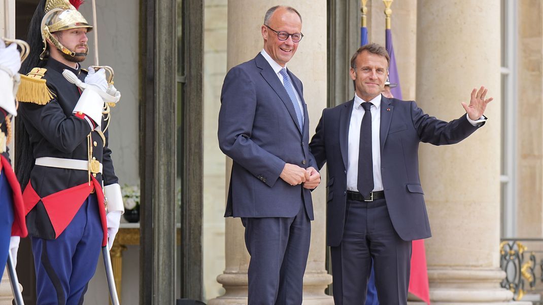 Der neue Kanzler Friedrich Merz traf sich mit dem französischen Präsidenten Emmanuel Macron. 