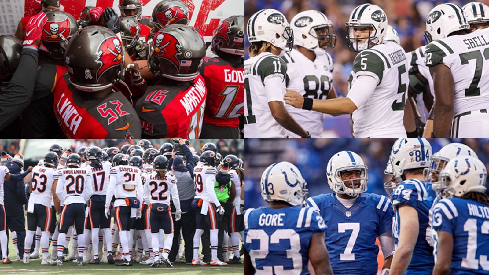 
                <strong>Diese vier Teams haben keinen Spieler in den Top 100</strong><br>
                Von den New York Jets, Tampa Bay Buccaneers, Indianapolis Colts und Chicago Bears hat es kein Spieler in die Top 100 geschafft.
              