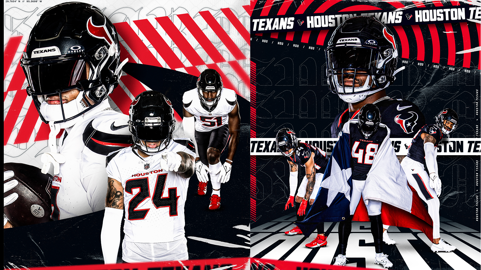 <strong>Houston Texans</strong><br>Die Texans nehmen erstmals einen Trikot-Wechsel seit der Franchise-Gründung im Jahr 2002 vor. Die Auswärts-Trikots wurden bereits Mitte März geleakt. Nun sind die neuen Farben der Texaner auch offiziell verkündet.