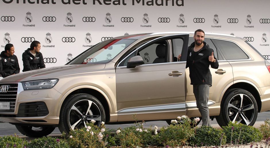 
                <strong>Real Madrid & Audi</strong><br>
                Dani Carvajal (Abwehr)Auto: Audi Q7
              