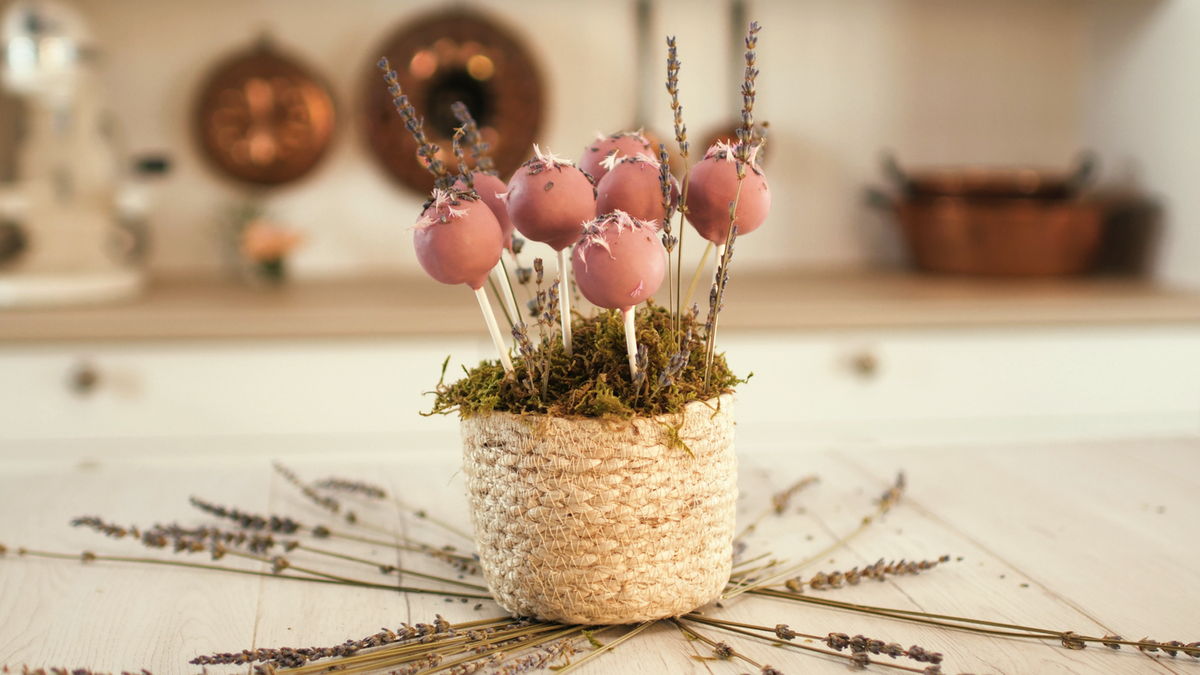 Lavendel Cake Pops