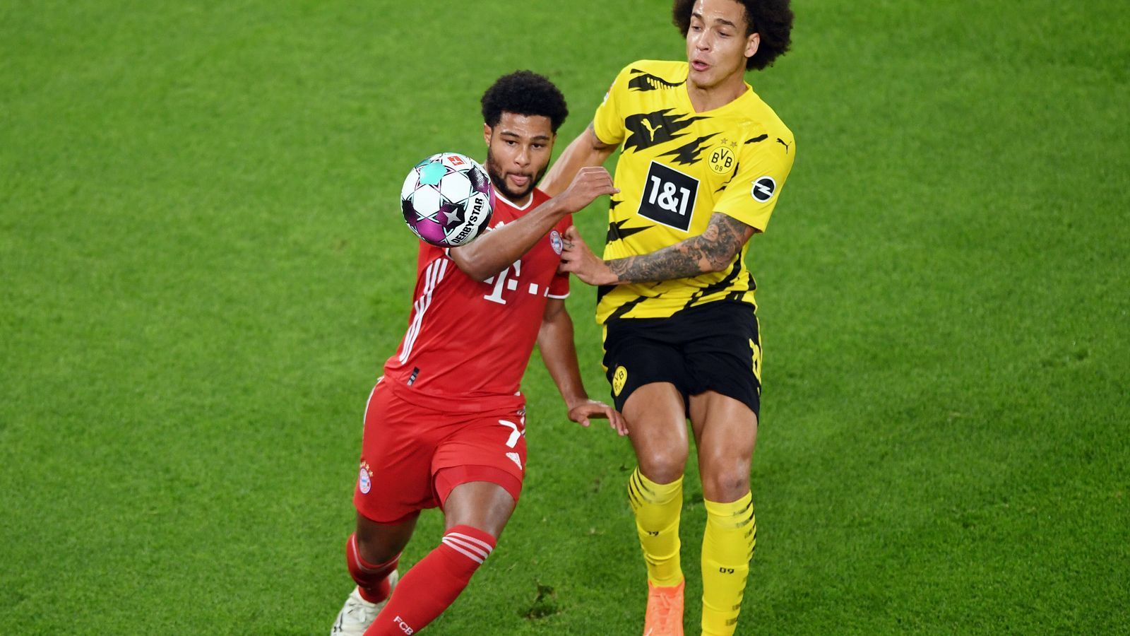 
                <strong>Serge Gnabry (FC Bayern München)</strong><br>
                Der Nationalspieler ist viel unterwegs und an praktisch allen gefährlichen Szenen beteiligt. Er legt Lewandowski das zurückgenommene 1:0 auf, er holt den Freistoß raus, der dann unmittelbar vor der Pause tatsächlich zum 1:0 führt. Spielt auch den Pass auf Hernandez, der zum 2:1 führt. Starke Leistung. ran-Note: 
              