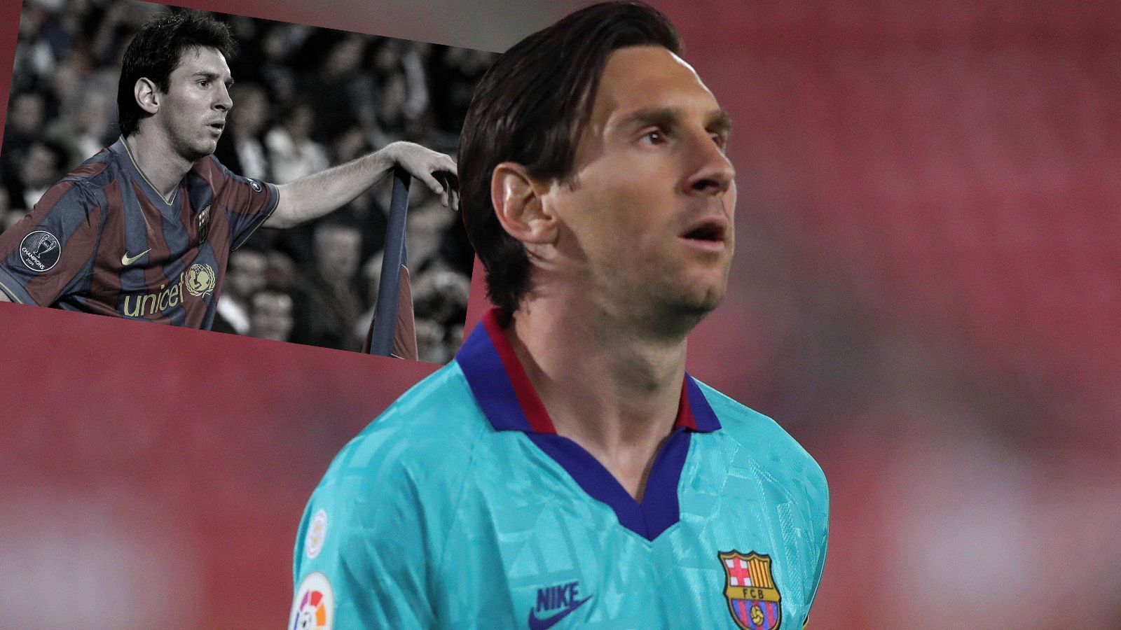 
                <strong>Lionel Messi</strong><br>
                Drei Monate konnten Fans auf aller Welt Lionel Messi nicht beim Kicken zuschauen. Umso größer war die Überraschung, als Messi beim ersten Spiel des FC Barcelona nach dem Corona-Lockdown gegen Mallorca am Samstag ohne seinen aus den vergangenen Jahren obligatorischen Vollbart auflief. Mit längeren Haaren und nacktem Kinn erinnerte Messi stattdessen an seinen Look aus der Saison 2009/10 (links oben). Für Barca-Fans kein schlechtes Omen: Damals wurden die Katalanen spanischer Meister.
              