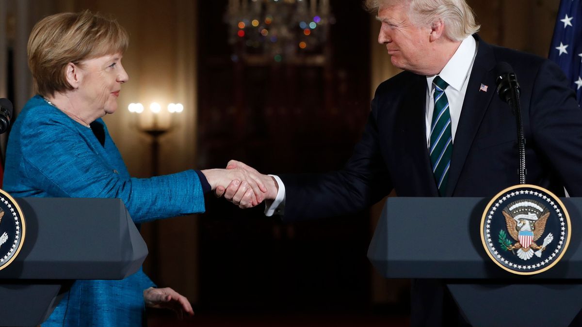 17. März 2017: Bundeskanzlerin Angela Merkel und US-Präsident Donald Trump im Weißen Haus