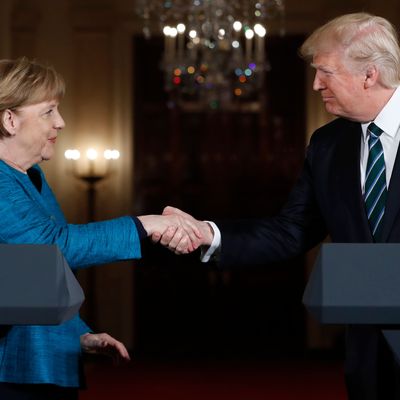 17. März 2017: Bundeskanzlerin Angela Merkel und US-Präsident Donald Trump im Weißen Haus