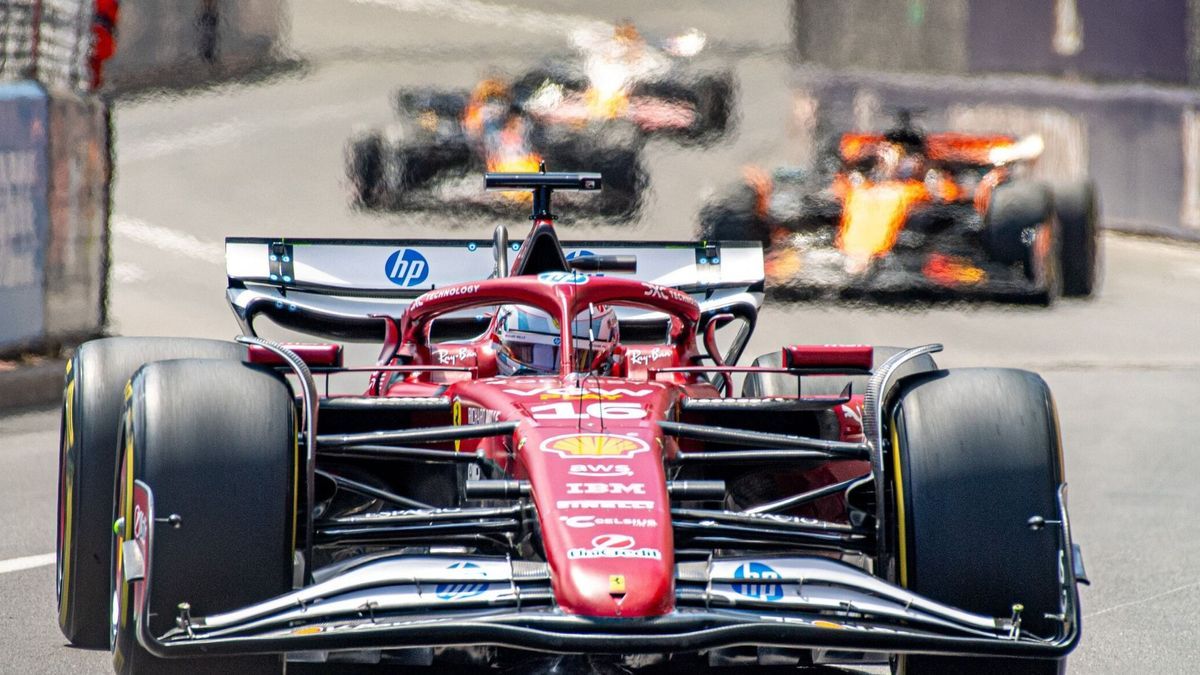 Charles Leclerc im Ferrari SF-25 in Monaco 2025