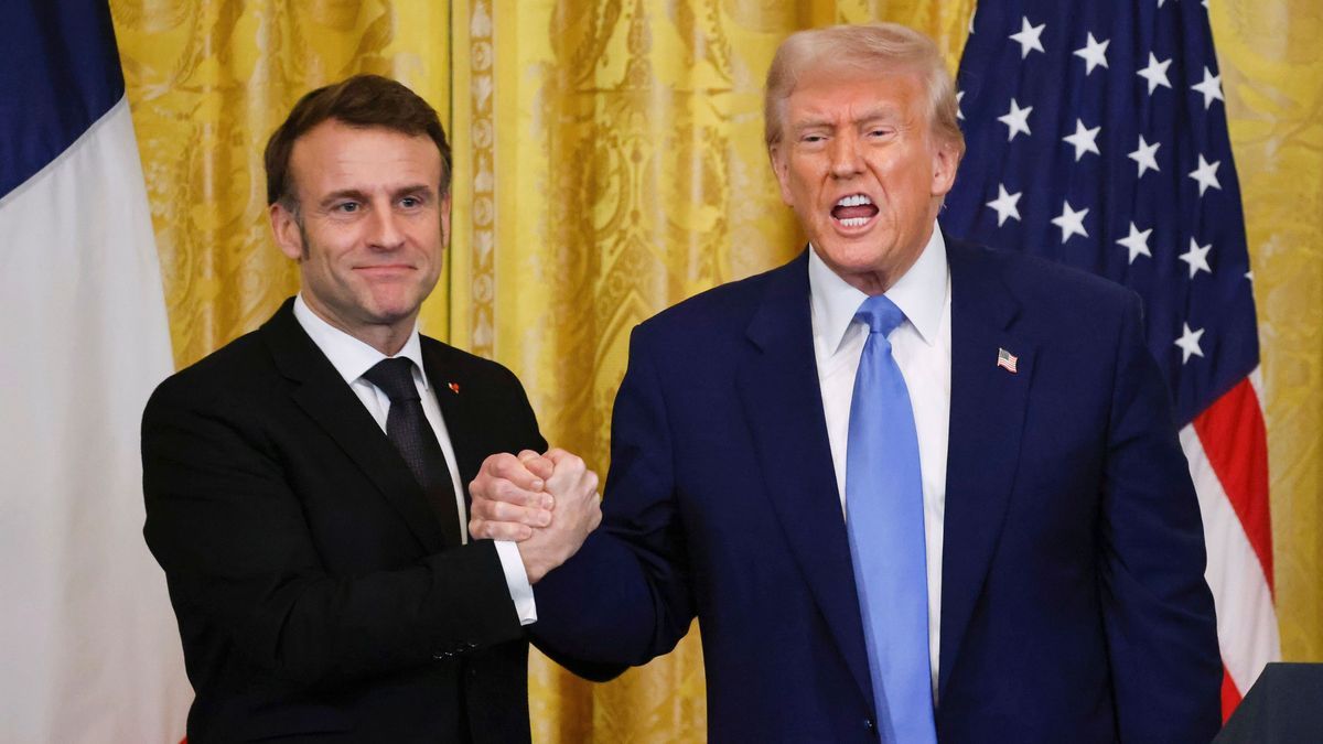 Nach einem Treffen mit US-Präsident Donald Trump gab sich der französische Präsident Emmanuel Macron vorsichtig optimistisch.