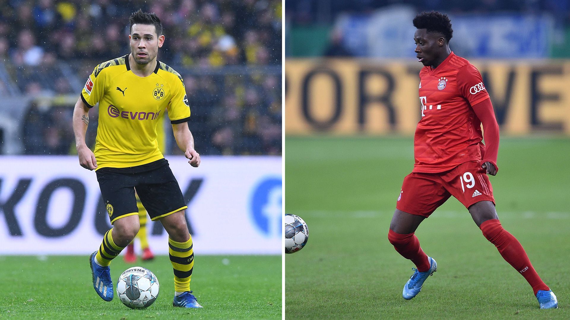 
                <strong>Linksverteidiger: Raphael Guerreiro vs. Alphonse Davies</strong><br>
                Guerreiro ist die Dortmunder Allzweckwaffe auf der linken Seite. Hauptsächlich im Mittelfeld zuhause, kann der Franzose auch auf die Linksverteidigerposition rücken und ist dennoch torgefährlich. Von seinen bisher acht Saisontreffern gelangen ihm zwei als Verteidiger. Sein Münchner Pendant Davies kann zwar erst zwei Treffer verbuchen, aber mit vier Vorlagen und seiner enormen Geschwindigkeit ist der Kanadier auch offensiv durchaus gefährlich und schafft mit seinen offensiven Vorstößen Raum für seine Mitspieler. Beide sind die vielleicht größten Saisongewinner ihrer Teams. Eine Punkteteilung dürfte auch hier die fairste Lösung sein. BVB 2,5:2,5 Bayern
              
