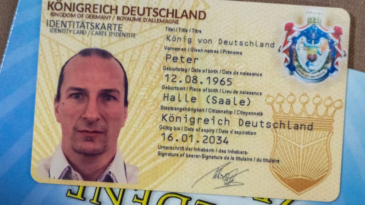"Identitätskarte" des "Reichsbürger"-Aktivisten Peter Fitzek