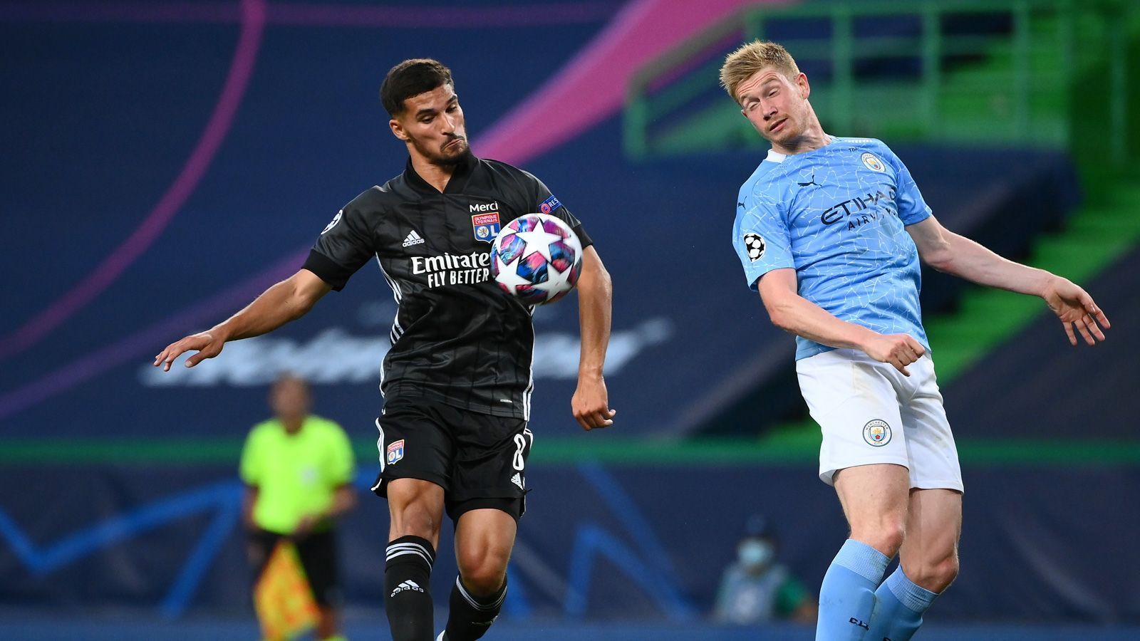 
                <strong>Houssem Aouar</strong><br>
                Verfügt über eine gute Antizipation, immer wieder starke Dribblings, manchmal zu verspielt. Lässt de Bruyne vor dem Gegentor ziehen. ran-Note: 3
              