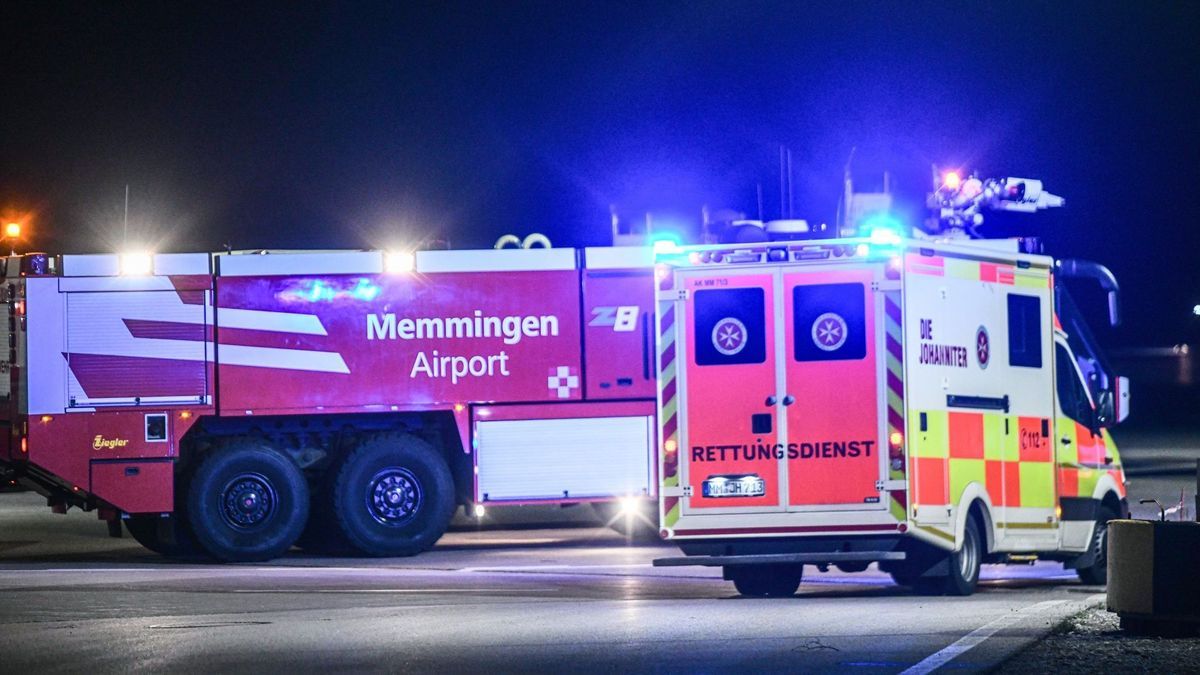 Notlandung wegen Turbulenzen am Flughafen Memmingen