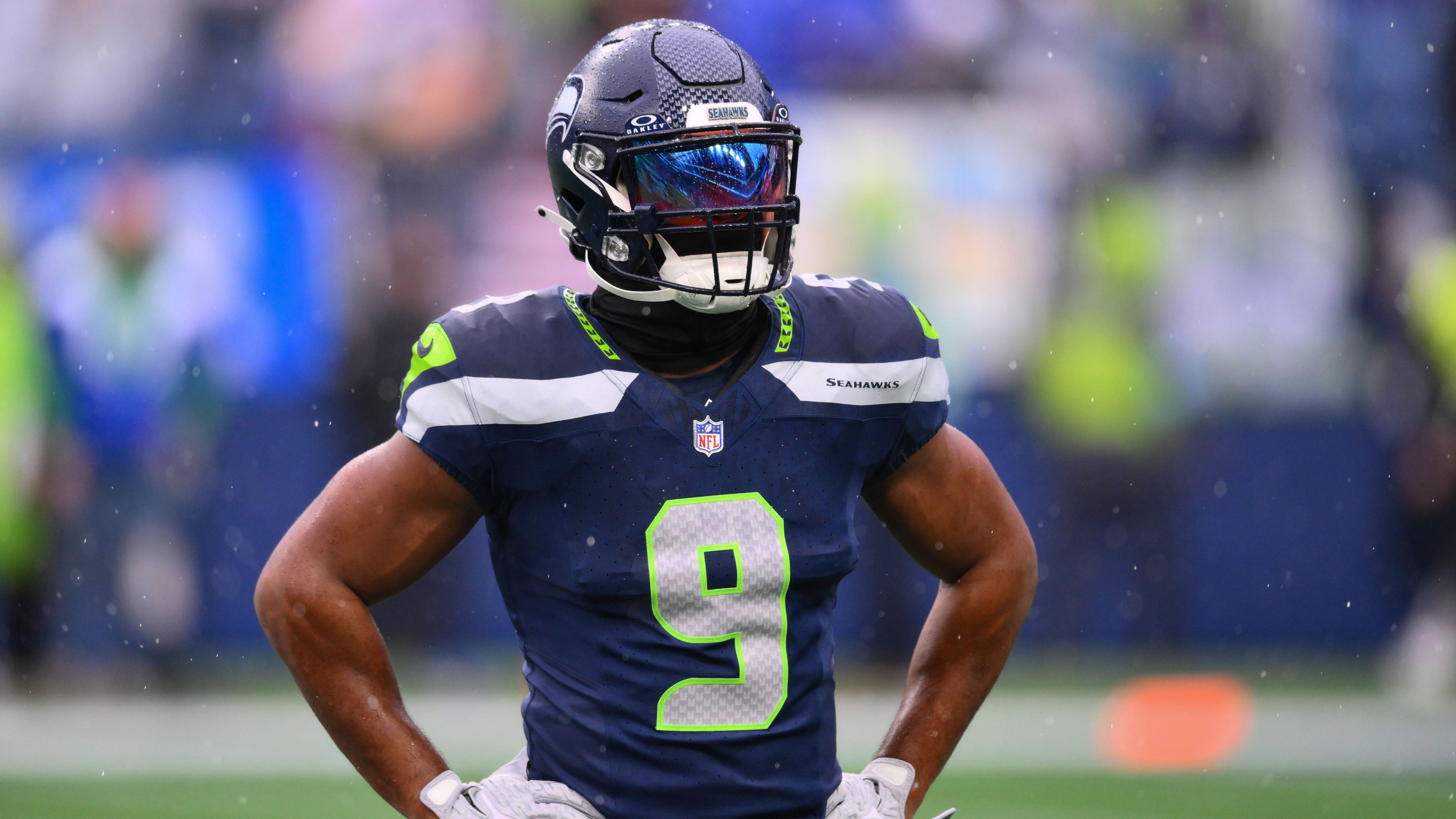 <strong>10. Platz: Kenneth Walker III</strong><br>Position: <strong>Running Back</strong>&nbsp;<br>Aktuelles Team: <strong>Seattle Seahawks</strong><br>Absolvierte Spiele in den letzten drei Jahren: <strong>41</strong><br>Rushing Touchdowns in diesem Zeitraum: <strong>24</strong>