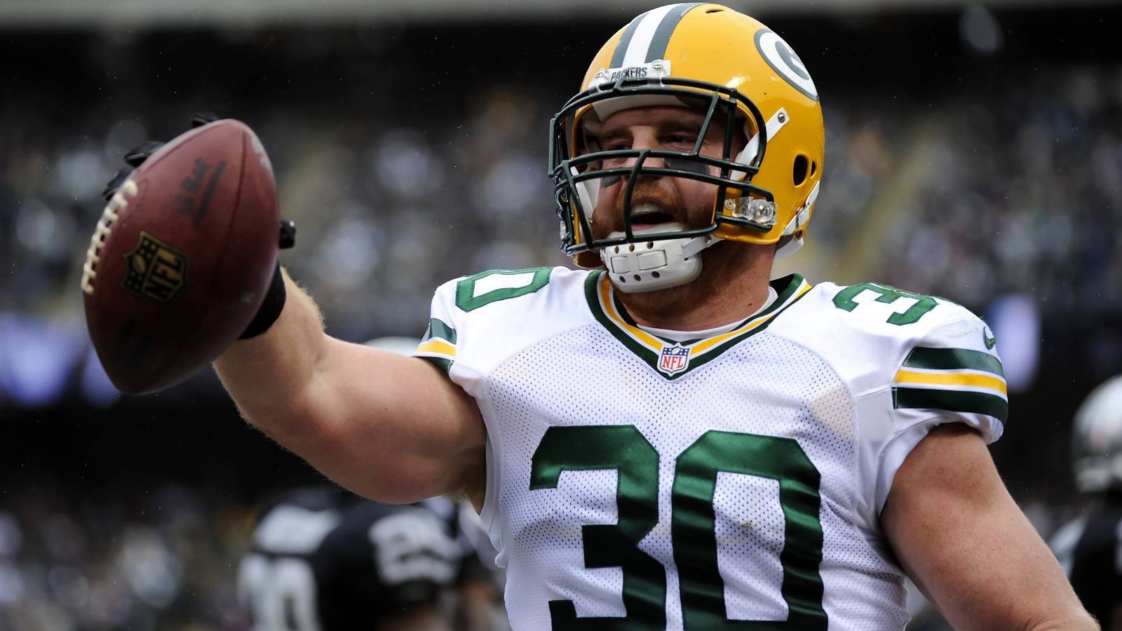 
                <strong>John Kuhn (Rücktritt mit 36 Jahren)</strong><br>
                Fullback für die Pittsburgh Steelers, Green Bay Packers und die New Orleans Saints.12 Jahre in der NFL (217 Einsätze).3x Pro Bowl (2011, 2014, 2015)Super Bowl Champion XL und XLV
              