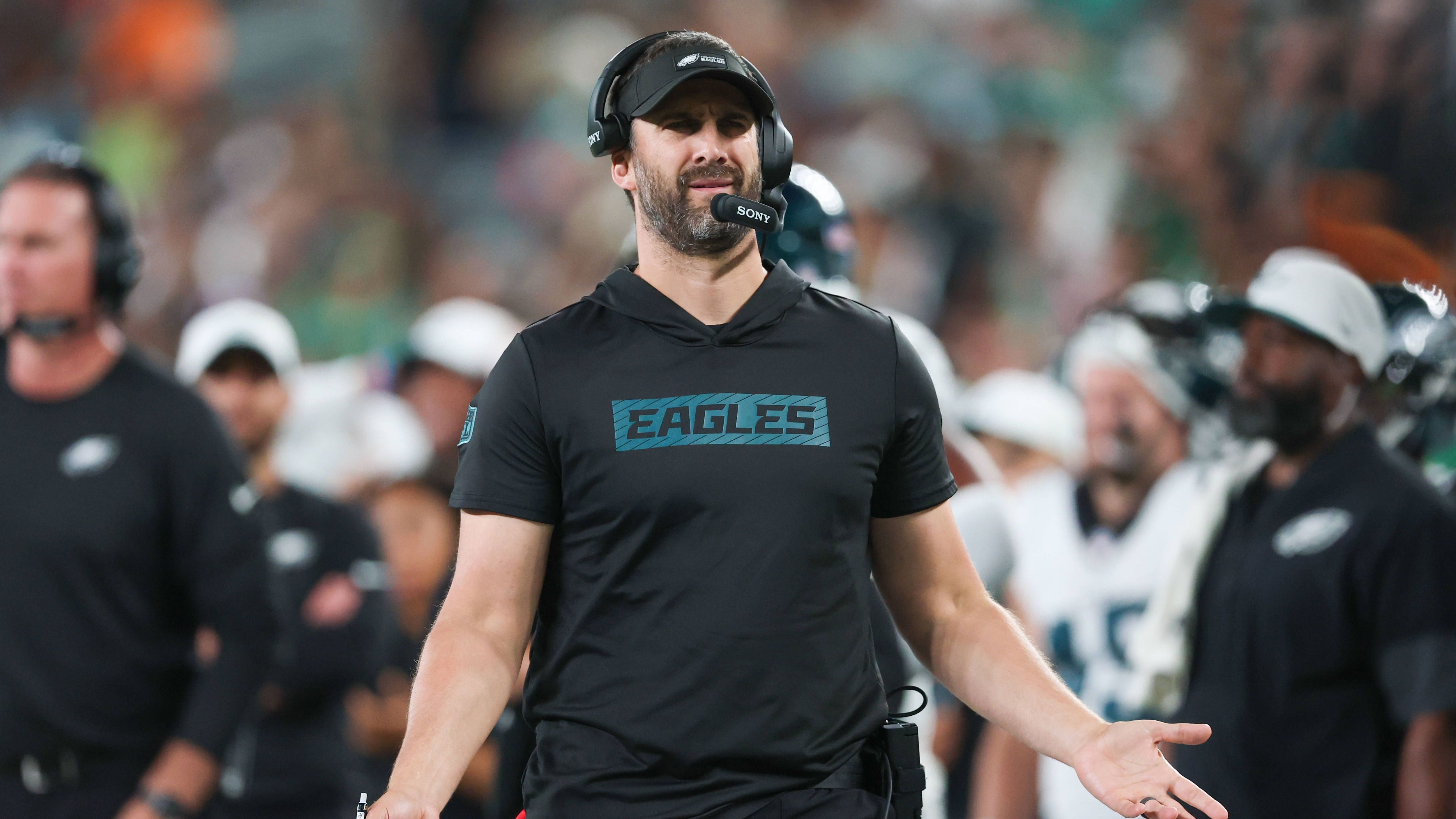 <strong>Philadelphia Eagles</strong><br>OL Kenyon Green<br>QB Kyle McCord<br>WR Giles Jackson<br>DB Lewis Cine<br>TE Nick Muse