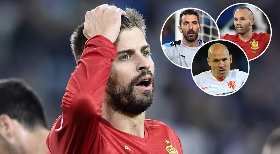 
                <strong>Gerard Pique kündigt Rücktritt an</strong><br>
                Noch sind die Spanier nicht mal für die WM 2018 in Russland qualifiziert, doch Verteidiger Gerard Pique nutzt die Länderspielpause bereits, um für die Zeit nach dem Turnier seinen Rücktritt aus der Seleccion anzukündigen. "Die Weltmeisterschaft in Russland wird mein letztes Turnier mit der Nationalmannschaft sein. Das ist keine Entscheidung, die ich heute getroffen habe, ich habe schon länger darüber nachgedacht", erklärt der 29-Jährige. Pique reagiert damit auch auf die anhaltende Kritik an seiner Person: "Es gibt einfach Menschen, die es besser fänden, wenn ich nicht hier wäre." Doch der Innenverteidiger könnte längst nicht der einzige Nationalspieler sein, der nach der WM Schluss macht. ran.de nennt 14 weitere Kandidaten.
              